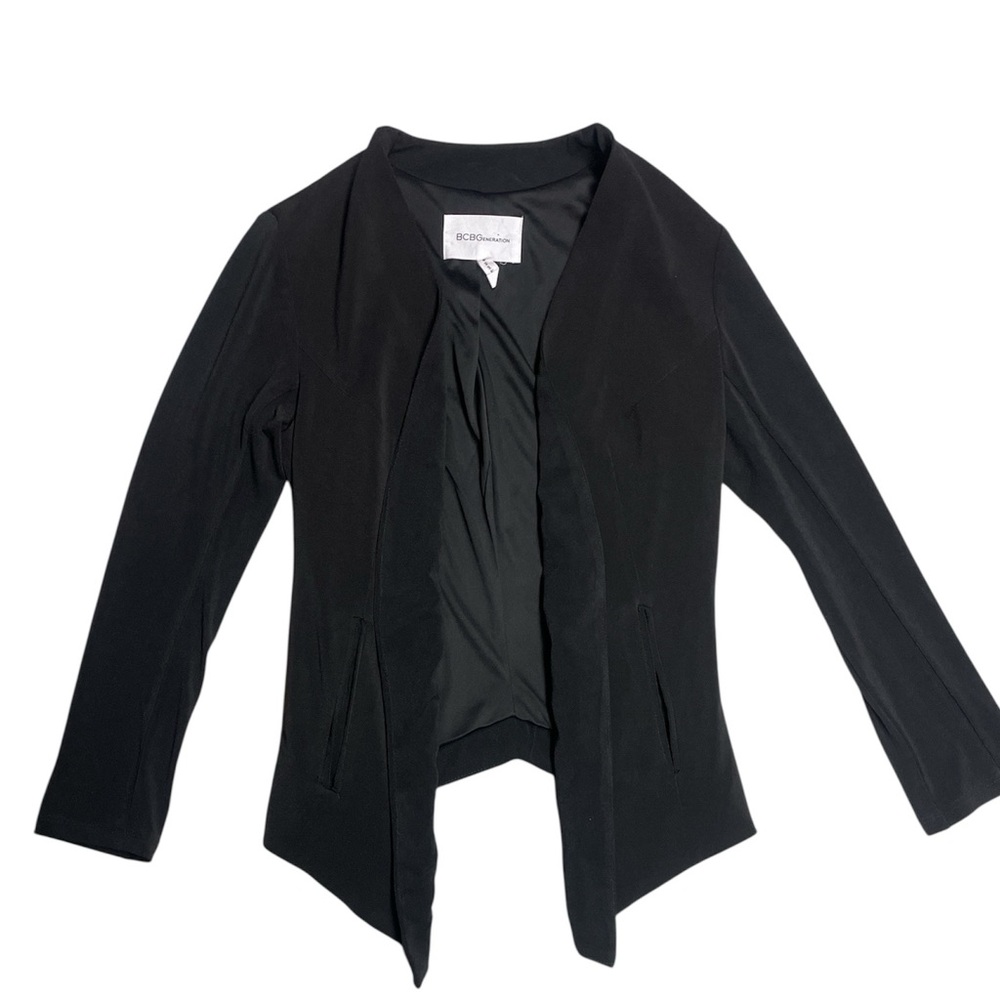 BCBGeneration Classic Tuxedo Knit‎ Black Blazer Size:Small